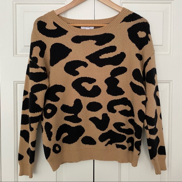 Hashtag in trend Leopard Sweater - Picture 1 of 5